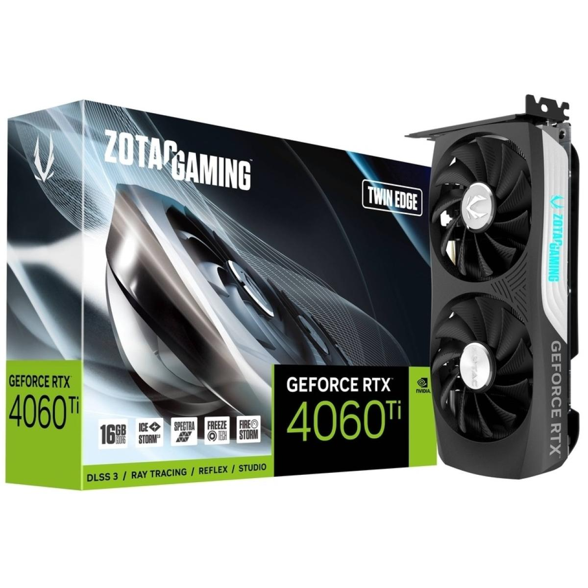 ZOTAC GAMING GeForce RTX 4060 Ti Twin Edge 16GB GDDR6 - Graphics Card ZOTAC GAMING GeForce RTX 4060 Ti Twin Edge 16GB GDDR6 - Graphics Card
